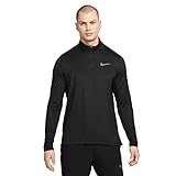 Nike Camisa De Treino Masculina Pro Dri-fit Com Z Per 1/4 Hyper Dry, Preto/preto/cinza Escuro, P
