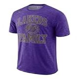 Nike Camiseta Masculina Los Angeles Lakers Mantra Dri Fit NBA Roxo Campo XXG
