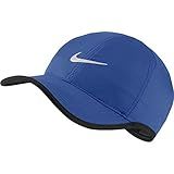 Nike Feather Light Tennis Hat Gamma Blue One Size Game Royal Black White One Size 