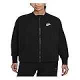 Nike Moletom Com Capuz Feminino Essentials Com Zíper E Forro De Lã Preto PP