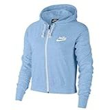 Nike Moletom Feminino Esportivo Com Capuz E Zíper Vintage Azul Psíquico Vela Medium