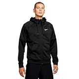 Nike Moletom Masculino Therma Fit Com Capuz E Zíper Preto Branco G