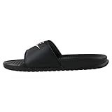 NIKE Women S Benassi Just Do It Sandal Black Rose Gold 7 Regular US