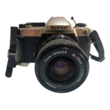 Nikon Fm10 Câmera Lente Nikon 35 70mm Decoração