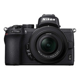  Nikon Kit Z 50 + Lente 16-50mm Vr + Lente 50-250mm Vr Mirrorless Cor Preto