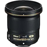 Nikon Lente Fixa Af-s Fx Nikkor 20 Mm F/1.8g Ed Com Foco Automático Para Câmeras Nikon Dslr