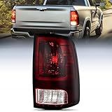 Nilight Conjunto De Lanterna Traseira Compatível Com Dodge Ram 1500 2500 2014 2015 2016 2017 2018 Dodge Ram 1500 2500 3500 2019 2020 2021 Estilo Original Lado Do Passageiro Vermelho Escuro