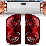 Nilight Conjunto De Lanterna Traseira Compatível Com Dodge Ram 2500 3500 2007 2007 2008 2009 Dodge Ram 2500 3500 Substituição Da Lâmpada Traseira Estilo Original Lado Do Motorista E Lente Vermelha