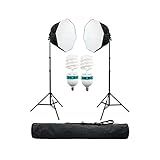 Ningbo Kit De Iluminação Octabox 50cm Para Estúdio Fotográfico Ágata III -220v-