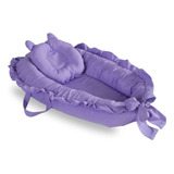 Ninho Redutor De Berço Bebê Almofada Menina Lilás Roxo
