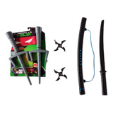Ninja Samurai Espada Katana 2 Adagas Mascara 2 Shuriken
