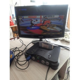 Nintendo 64 1 Controle Brinde Cartucho 3d Hockey
