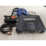 Nintendo 64 Com 1 Controle Fonte Av Jogo 3d Hockey