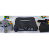 Nintendo 64 Standard Cor Charcoal Gray Controle Original 3 Jogos Originais Fonte Cabo Av