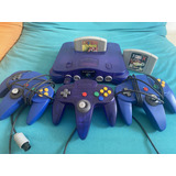 Nintendo 64 Uva conservado Controles Acessórios Jogos