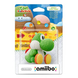 Nintendo Amiibo Yoshi Woolly World Yarn Green Verde Orig Usa