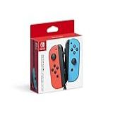 Nintendo  Controle Nintendo Switch  Joy Con  Esquerdo E Direito  Versátil  Azul Neon E Vermelho Neon