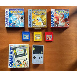 Nintendo Game Boy Color Pokémon Gold And Silver Limited Edition Pokémon Yellow Red E Blue Todos Completos E Funcionando Itens De Colecionador 