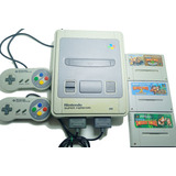 Nintendo Super Famicom Japones Com 2 Controles E 3 Jogos Originais Donkey Kong Country 1 Donkey Kong Country 2 E Donkey Kong Country 3 