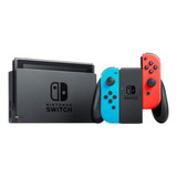 Nintendo Switch 32gb Standard Cor Vermelho néon  Azul néon E Preto