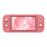 Nintendo Switch Lite 32gb Standard Cor Rosa Coral Novo