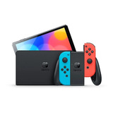 Nintendo Switch Oled 64gb Azul E Vermelho Neon