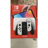 Nintendo Switch Oled Branco Desbloqueado 128gb Sd 64gb Jogos Brindes 
