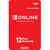 Nintendo Switch Online 12 Meses Individual Membership