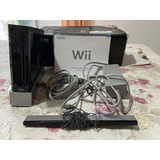 Nintendo Wii Black Piano Completo