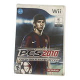 Nintendo Wii Jogo Original Usado Pes 2010 Pro Soccer 