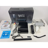 Nintendo Wii Preto Completo