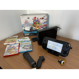 Nintendo Wii U 32gb Super Mario 3d World Deluxe Set Cor Preto Wiimote Motion Plus E Nunchuck
