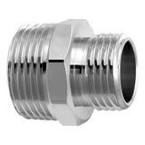 Niple De Redução Metal 1 2 X 3 4 Cromado Rosca Externa