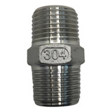 Niple Duplo Aço Inox 304 Conexão Rosca 3 4 150lbs