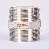 NIPLE DUPLO INOX 304 150LBS ROSCA BSP 3 8 17 15mm