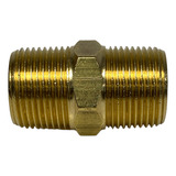 Niple Duplo Latão Rosca Npt 3 4 X 3 4 Macho União Junção