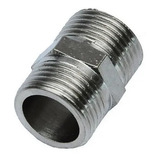 Niple Em Latão Duplo Rosca Macho 1 4 Kit 5 Peças 