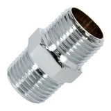 Niple Nipel Cromado Latao 1 2x1 2 Rosca Externa