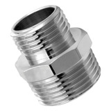Niple Nipel De Redução Metal 1 2 X 3 4 Cromado Rosca Externa
