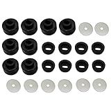 NipponAsia Kit De Bucha De Montagem De Corpo E Cabine 7 141  Compatível Com Chevy Silverado E GMC Sierra 1500 2500 HD 2WD 4WD 1999 2014  Preto 