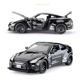 Nissan Gtr R35 Metal Escala Em Miniatura 1 32 Luz E Som