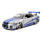 Nissan Skyline Gt r R34 Brian Velozes E Furiosos Jada 1 24