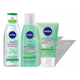 Nivea Efeito Matte Água Micelar Sabonete Gel Tônico Facial