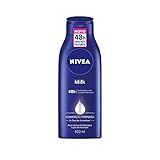 NIVEA Hidratante Corporal Milk Pele Seca   Nutrição Intensa Para Pele Seca A Extrasseca  Com Fórmula Cremosa Que Deixa A Pele Macia  Cheirosa E Hidratada Por 48h   400ml