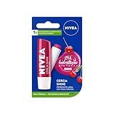 NIVEA Hidratante Labial Cereja Shine 4 8g   Cuidado E Proteção Para Seus Lábios Por 24h  Além De Delicioso Aroma De Cereja E Delicado Brilho Rosa