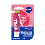 NIVEA Hidratante Labial Melancia Shine 4 8g   Cuidado Intensivo Para Seus Lábios  Hidratação Prolongada  Delicioso Aroma De Melancia  Pigmentos Brilhantes E Cor Delicada