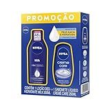 NIVEA Kit Loção Hidratante Milk Pele Seca A Extrasseca 200ml   Sabonete Líquido Creme Care 250ml Embalagem Variável