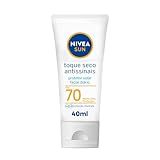 NIVEA SUN Protetor Solar Facial Toque Seco Antissinais FPS 70 40ml   Com Muito Alta Proteção Contra Raios UVA UVB  Controla O Brilho E Previne O Envelhecimento Precoce  Com Toque Seco E Textura Não Oleosa