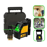 Nível A Laser 2 Linhas Verde Auto Nivelamento Pro Com Pilha