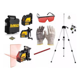 Nível A Laser Dewalt Dw088k Com Maleta Tripé Luva E Óculos